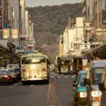 busy street crowded with vehicles
