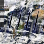 Satellite view of globe