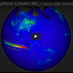 Screenshot of YouTube thumbnail of a satellite image of the globe