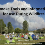 YouTube Thumbnail of campsite with smoke in the distance