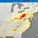 SO2 satellite imagery of the U.S.