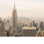 View from a skyscraper of Manhattan and the Empire State Building