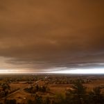 Heavy smoke plume over Fort Collins