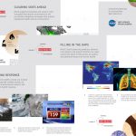 Collage of images from NASA's health and air quality webpage