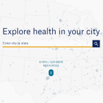 Screenshot of the city health dashboard