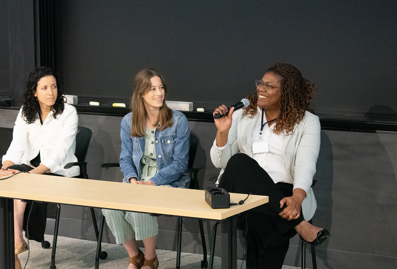 Shanna Combley, Libby Mohr, Susan Anenberg on panel 5A